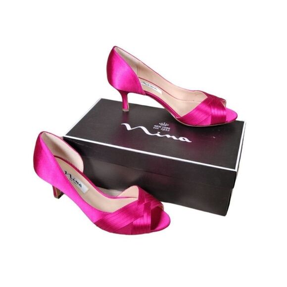 Nina Contesa Women's Open-Toe Pump Sz 7M - Picture 1 of 12